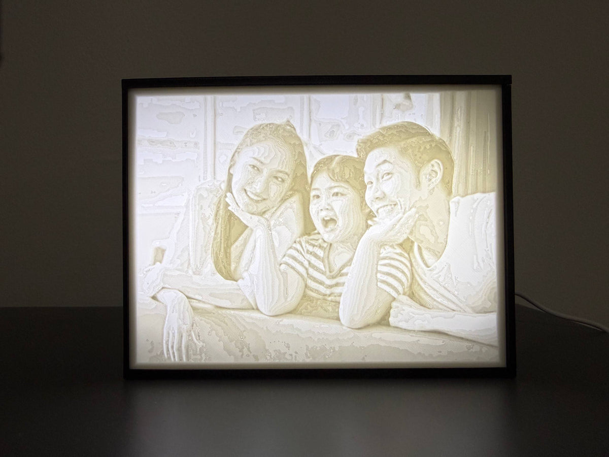 Black and White Lithophane Light Box