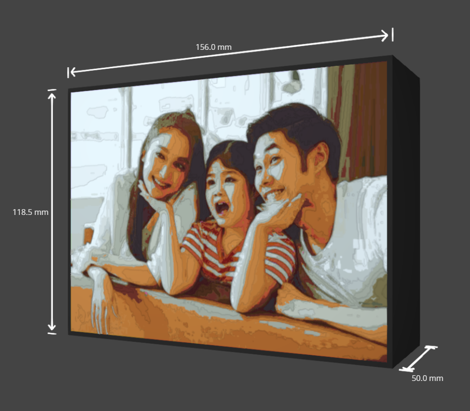 Multi-Colour Lithophane Light Box